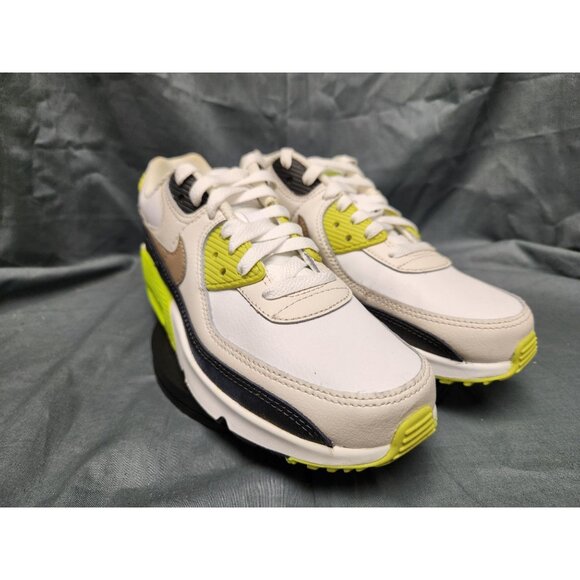 Nike Boys Air Max 90 (GS) Sneakers White Khaki Cyber Size 6 DISPLAY MODEL! - Picture 10 of 12